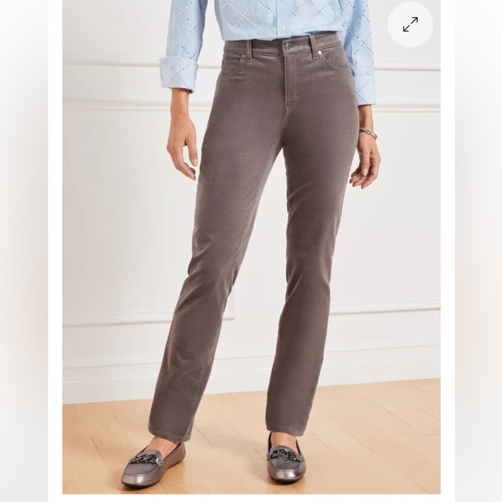 Talbots velveteen straight leg pant